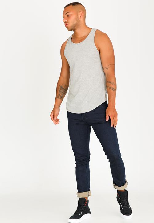 SOVIET - Wolfsburg Slim Leg Knitted Jolt Denim Blue