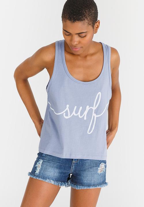 Billabong  - Journey Racer Back Tank Pale Blue