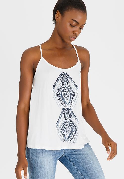 Roxy - Fly with Me Strappy Tee Cream