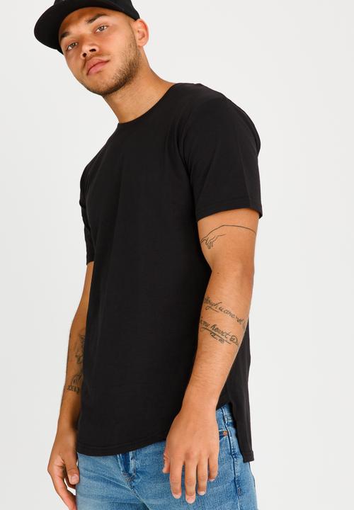 Only & Sons - David Longy Split O-neck Black