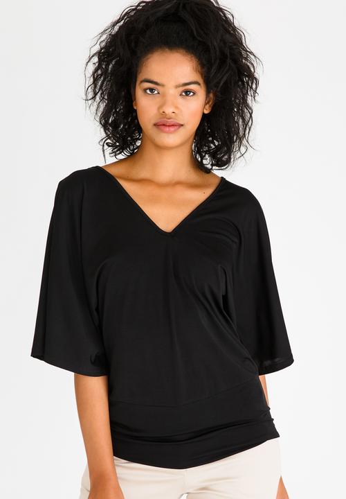 edit - Kimono Top Black
