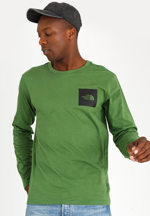 DNU - The North Face - Fine Printed Cotton Tee Khaki Green