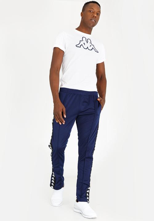 kappa navy track pants