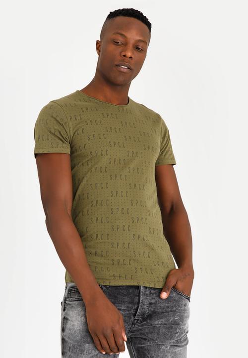 S.P.C.C - SPCC Rotary Print Crew Tee Khaki Green