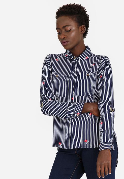 edit - Roll Up Sleeve Shirt Floral
