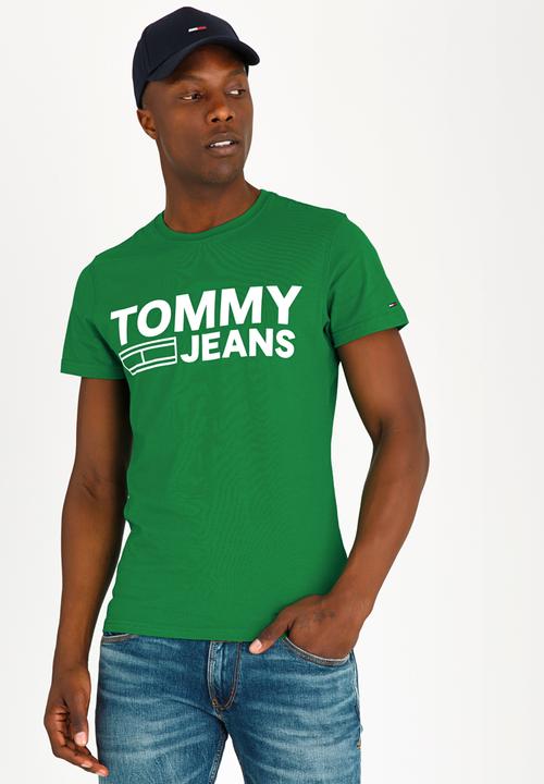 green tommy jeans sweatshirt
