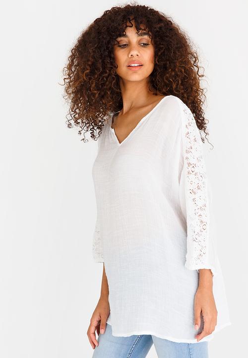 edit - Batwing Blouse White