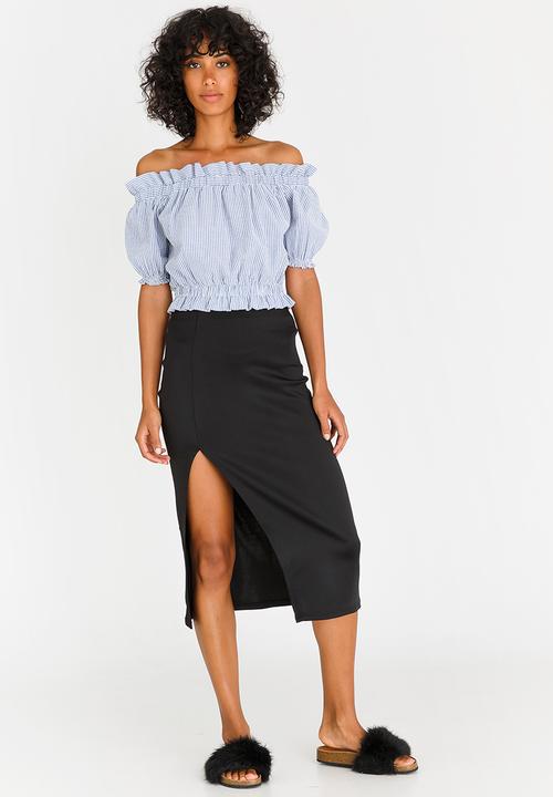c(inch) - Basic Bodycon Skirt Black