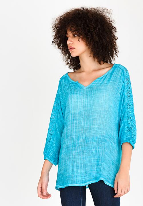 edit - Batwing Blouse Turquoise