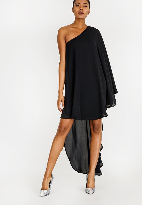 one shoulder asymmetrical dress