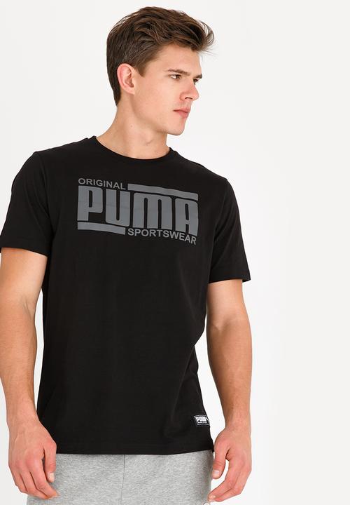 Athletics Tee Puma Black PUMA T-Shirts 