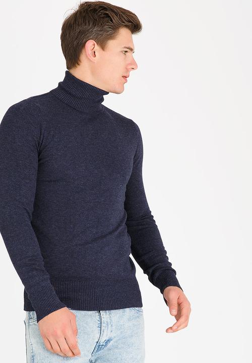 STYLE REPUBLIC - Polo Neck Knitwear Navy