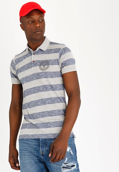 Brave Soul - Urwin 3 Button Golfer Grey
