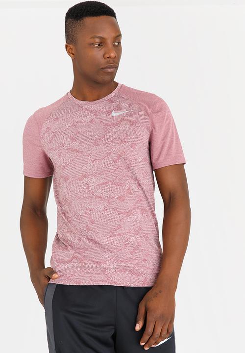 Nike - M NK Brthe Miler Top NV Burgundy