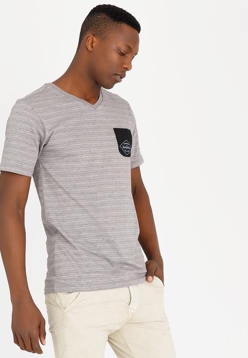 Quiksilver - Yarn Dyed Stripe Tshirt Charcoal