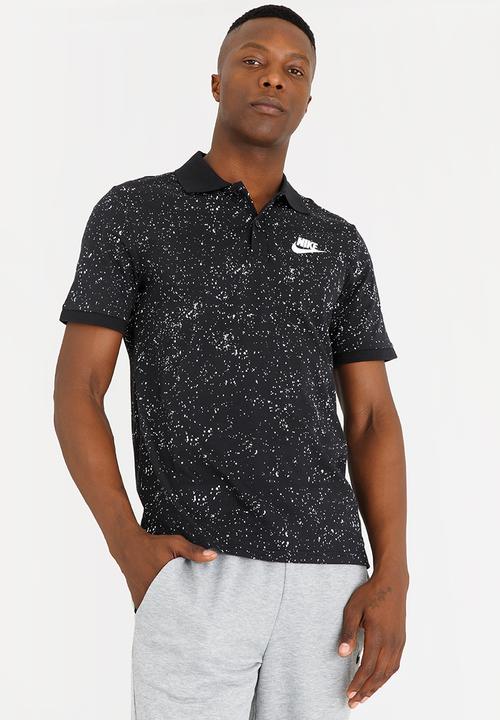Nike - NSW Polo Jsy AOP Black