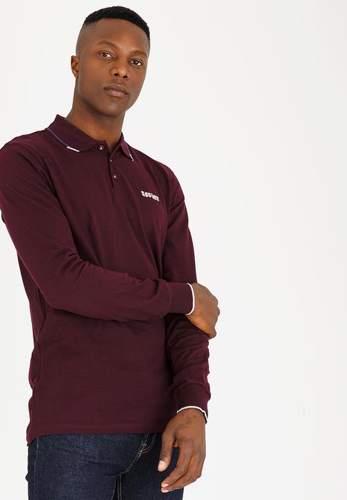 SOVIET - Wimbledon Cotton Pique Golfer Burgundy