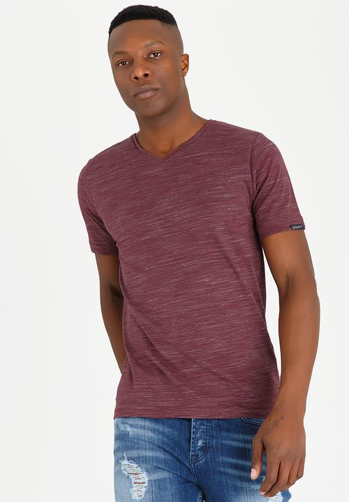 Tokyo Laundry - Delmarva V Neck Tee Burgundy