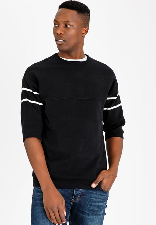 Only & Sons - Fadi 3/4 sleeve pullover - black 