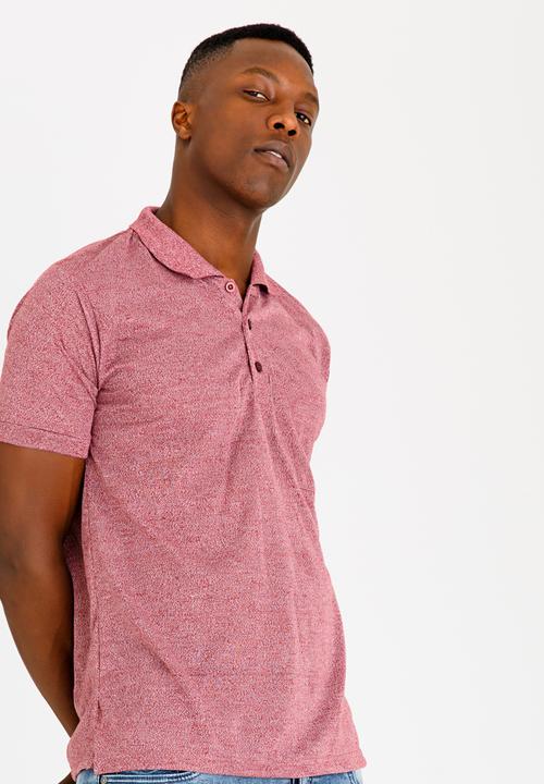 STYLE REPUBLIC - Pocket Detail Golfer Maroon