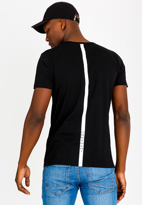 UrbanArt - Blaze Crew Neck T-shirt Black