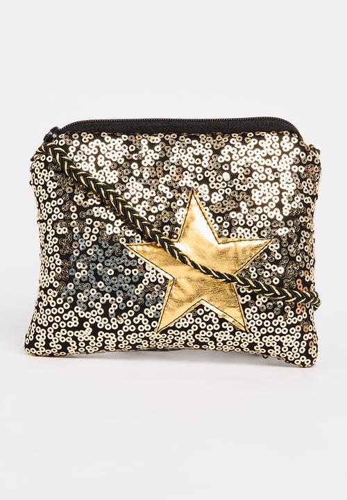 Pop Candy - Sling Bag with Star Detail Black