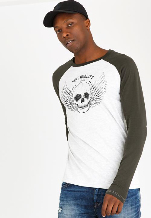 Brave Soul - Prague Cotton Tee Khaki Green
