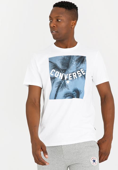 Converse - Converse Palm Tree Photo Tee White