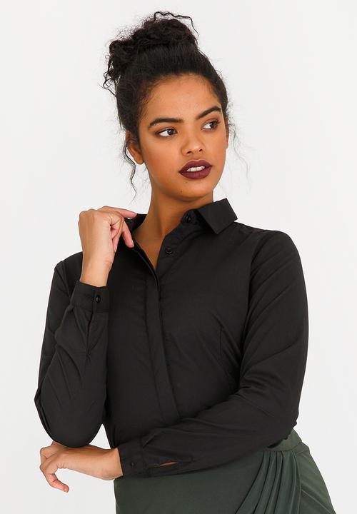 edit - Long Sleeve Classic Shirt Black