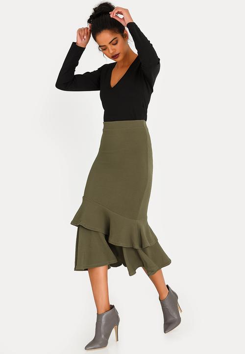 edit - Frilly Skirt Dark Green