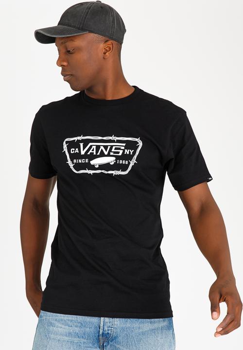 Vans - Full Patch Barbed Tee Black and White