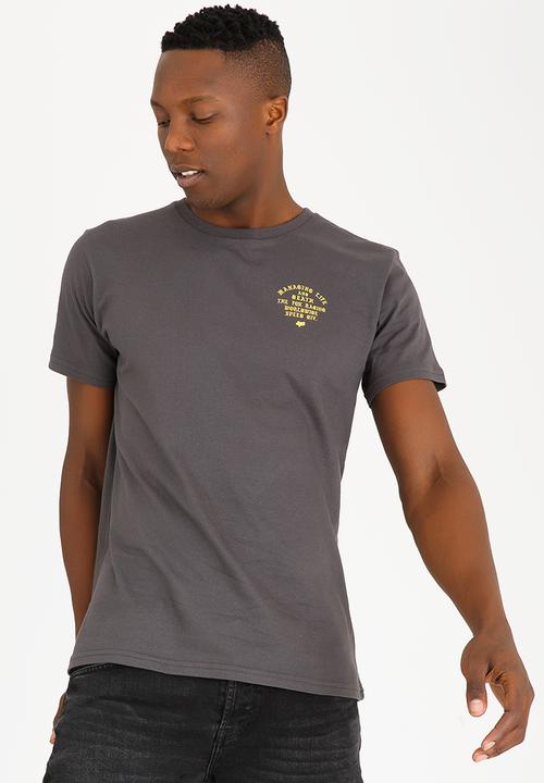 Fox - Flag Fly Cotton Tee Charcoal