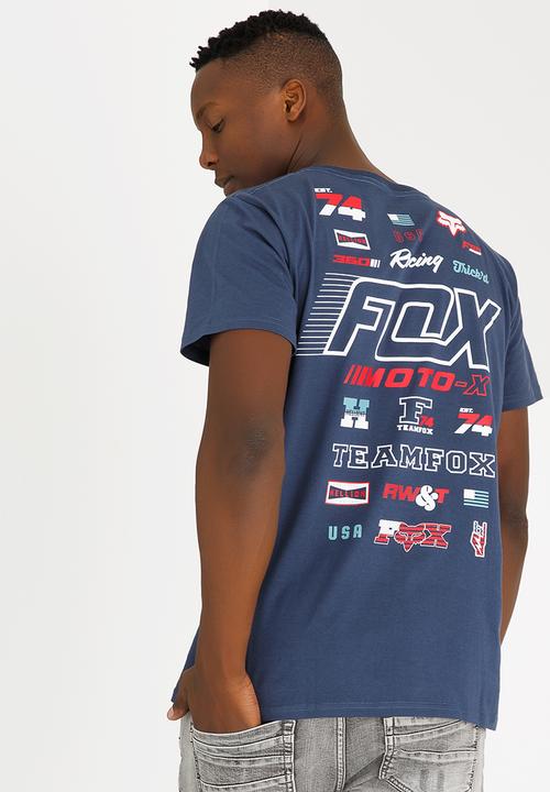 Fox - Edify Cotton Tee Blue
