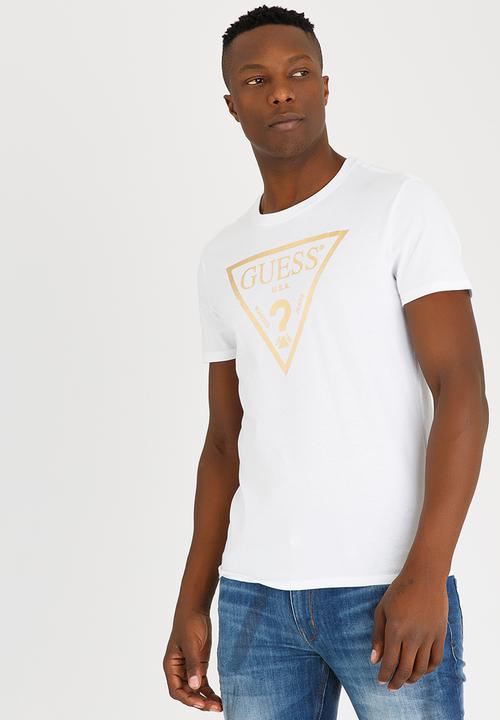 GUESS - Basic Classic Tri  Cotton Tee White