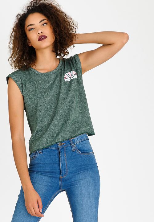 Rip Curl - Horizons Crop Tee Khaki Green