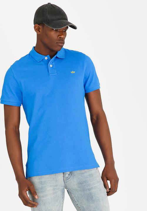 STYLE REPUBLIC - Crown Piquet Golfer Blue