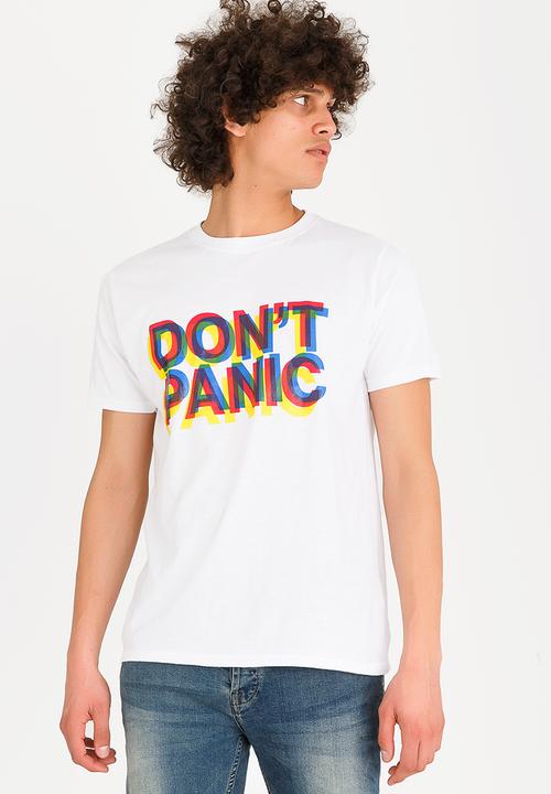 STYLE REPUBLIC - Don’t panic tee - white