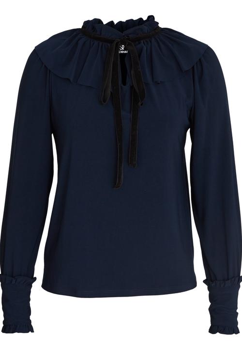 STYLE REPUBLIC - Kitty Bow Blouse Navy