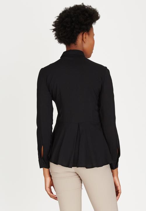 edit - Peplum Shirt Black