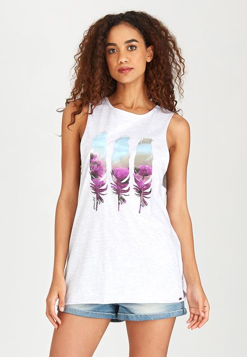 O'Neill - Feather Flower Tank Top Grey Melange