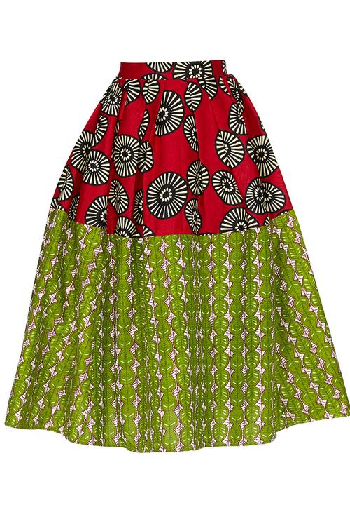 Loin Cloth & Ashes - Toba Full Circle Skirt Red