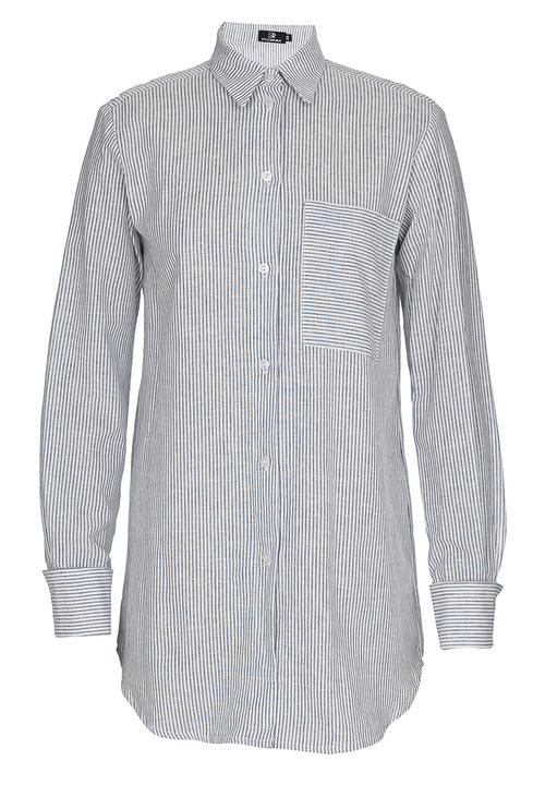 STYLE REPUBLIC - Longer Length Shirt Blue and White