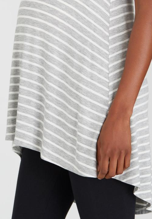 edit Maternity - Longer Length T Grey Melange