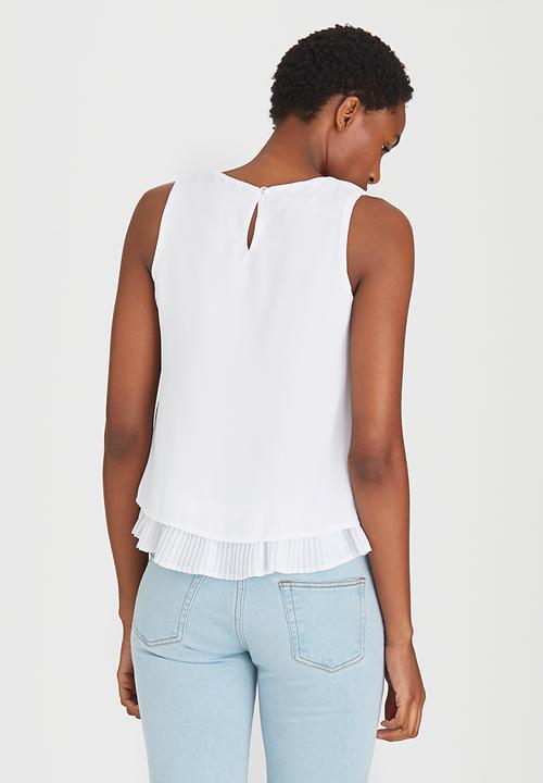 edit - Chiffon Frill Cami White