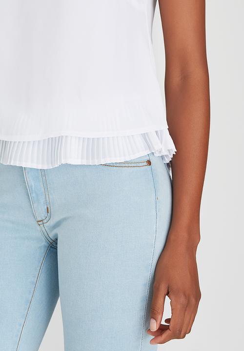 edit - Chiffon Frill Cami White