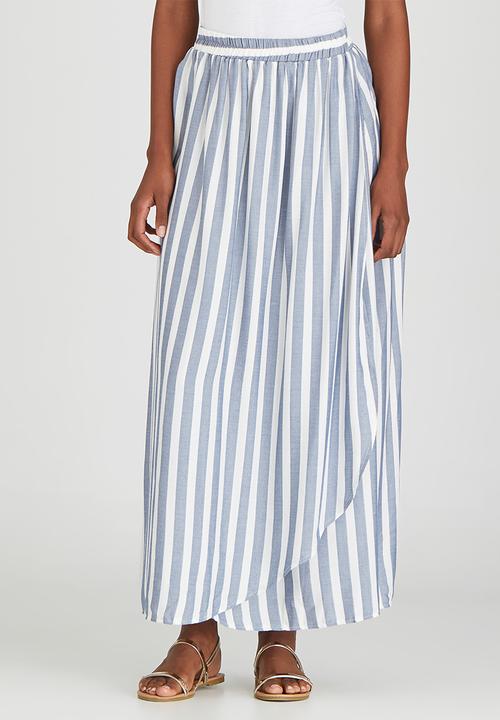 edit - Cross-over Maxi Skirt Pale Blue