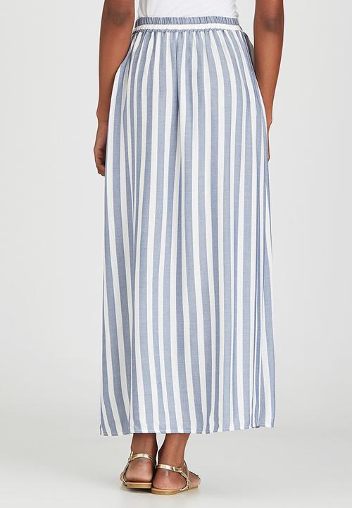 edit - Cross-over Maxi Skirt Pale Blue