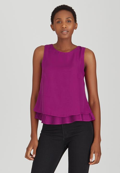 edit - Chiffon Frill Cami Magenta