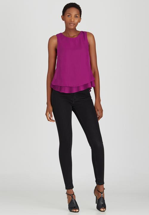 edit - Chiffon Frill Cami Magenta