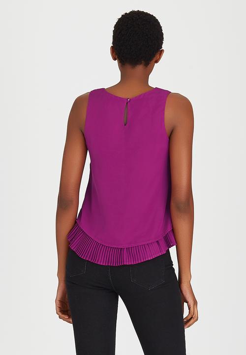 edit - Chiffon Frill Cami Magenta